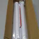 Closet Rod 50-75 Inches, Adjustable Heavy Duty Metal White Closet Rods for Hanging Clothes 1.3 Inches Diameter for Wardrobes Laundry