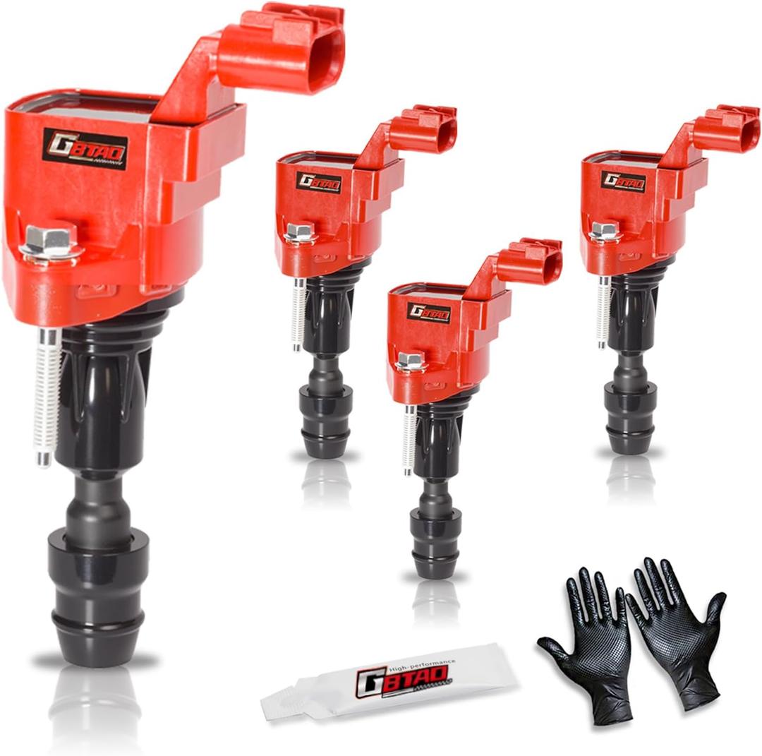 Set of 4 Upgraded Ignition Coil Pack for 2.0L 2.2L 2.4L L4 Pontiac Chevy Cobalt HHR Malibu Captiva Buick LaCrosse Regal GMC Saab Saturn Replaces UF491 D522C 12578224