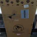 Adjustable Dog Ramp for Bed - 48" Long Foldable Wooden Ramp for Dogs to Get on Bed, Couch, or Car with 16.5" Wide Walking Space (Walnut Wood with Gray Carpet, Large)