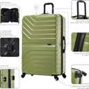 InUSA AURUM 32-Inch Extra-Large Hardside Spinner Luggage Lightweight Green