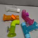 Boon Pipes Toddler Bath Toys  Interactive Toddler Sensory Toys  Suction Bath Toys for Hand Eye Coordination and Fine Motor Skills  Multicolored  5 Count Ages 12 Months and Up