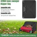 Upgraded 42904 Hopper Bag Assembly, Lawn Bag Fit for agri-Fab 44" Tow Lawn Sweeper Parts, Leaf Sweeper Bag Replacement for 45-0456 & 45-0492 Lawn Sweeper
