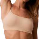 Calvin Klein Women's Invisibles Comfort Seamless Adjustable Skinny Strap Bralette Bra, Size XL