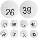 INOOMP 100pcs Numbered Balls 1-100 Lottery Balls Table Tennis Balls Printed Ping Pong Balls with Numbers