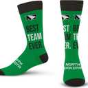 For Bare Feet Best Team Ever Crew Sock NCAA (One Size)