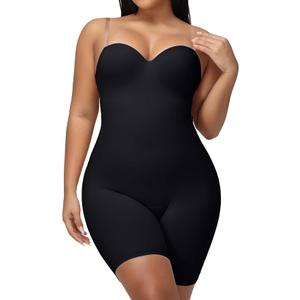 SHAPESHE Strapless Shapewear Bodysuit for Women Compression Tummy Control Seamless Underwired Corse Full Body Shaper M