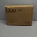 DTK 3 Tier Metal Utility Rolling Cart with Table Top and Side Bags, Metal Tray Storage Organizer Cart with Wheels, Art Craft Cart with 4 Hooks for Kitchen Bathroom Office Living Room (Blue)