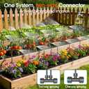 98FT 1/2" Drip Irrigation System Kit with Smart Water Timer for Garden, Automatic Watering System with 20pcs 360 Adjustable Copper Nozzles, Irrigation System for Garden, Yard, Lawn, Green house