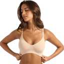 Boody - Wireless T-Shirt Bra -Seamless -Padded Cups -Adjustable Straps -Bamboo Viscose -Perfect for C-D Cups -Supportive Fit,  Large
