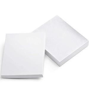 MESHA 8x5.5x1.25 20 Cotton Filled White Jewelry Gift Boxes, Kraft Cardboard Jewelry Boxes, JewelryBox for Small Business & Wearable Nails Enhancement