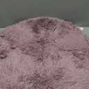 OLANLY Blush Round Rugs for Bedroom - Machine Washable, 2 ft Circle Area Rugs for Living Room, Soft and Fluffy Shaggy Carpet for Teen Girls and Boys, Nursery Rooms, Dorms, Home Decor Aesthetic