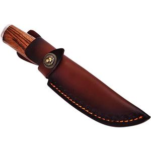 Leather Knife Sheath, Straight Knife Holster Knife Blade Cover Belt Knife Case for 5" Blade Knife