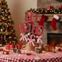 Roowest 37 Pcs Christmas HOHOHO Decorations DIY Foam Hanging Peppermint Ornaments for Christmas Tree Candy Lollipop Craft for Xmas Tree Home Supplies