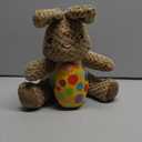 YUEPET Easter Bunny Dog Toys, Squeaky Dog Chew Toys with Easter Egg, Yellow