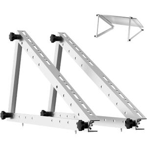22in Adjustable Solar Panel Stand, Tilt Mount Bracket with Full Hardware, 22 Inch Solar Panel Mounting Bracket for Roof/Ground/Wall/RV, for Compact Solar Panels