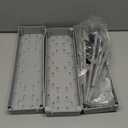 SPACELEAD Slim Storage Cart 3 Tier,Bathroom Organizer Rolling Utility,Mobile Shelving Unit Slide Out for Office, Kitchen, Laundry Room & Narrow Places,Gray (Grey)