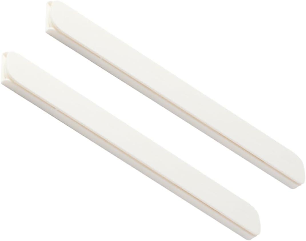 DOITOOL 2 Pcs Plastic Drawer Slides 10.38" White Self Adhesive Drawer Slides Pull Out Rail for Cabinet Shelves Baskets Bins Home Organization
