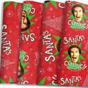 Buddy the Elf Santa's Coming Christmas Wrapping Paper - 12 Sheets - 20" x 30" - Festive Holiday Gift Wrap by Silver Buffalo