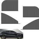 4 PCS Side Window Sunshade Ventilated Sun-proof & Dust-proof Mesh, Double-layer Breathable Car Window Heat-insulating Curtains, Universal Fit for Most SUVs (Black)