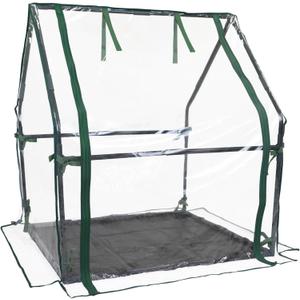 Gardzen Mini Greenhouse Indoor with Waterproof Bottom, Heavy Duty Portable Green House for Outdoor, Ideal for Seed Starting, Germination and Weather Protection, 36.2"(L) x 36.2"(W) x 42.5"(H)