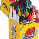 4 x Cra-Z-Art Washable Classic Crayons, Assorted Colors, Pack Of 48 Crayons