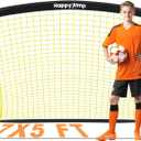 Happy Jump Kids Backyard Soccer Goals 7x5 & 5x3.6 FT, Portable Outdoor Play