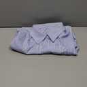 AKEWEI Button Down Shirts for Women Long Sleeve Collared Work Blouse Fashion Oversized Office Shirts with Pocket (X-Large, Striped Blue)