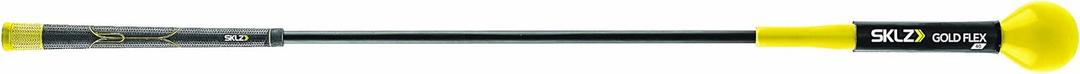 SKLZ Gold Flex Golf Swing Trainer and Warm-Up Stick - Essential Golf Accessories for Golfers, 40” Golf Equipment for Distance, Balance Building, Power & Grip Training, Portable & Course-Legal
