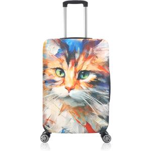 Luggage Cover, Elastic Washable Stretch Suitcase Protector, Approved Travel Accessories Baggage Covers for 26-28 Inch Luggage(L)