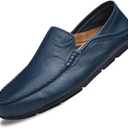 Go Tour Men's Premium Genuine Leather Casual Slip on Loafers Breathable Driving Shoes Fashion Slipper (7)