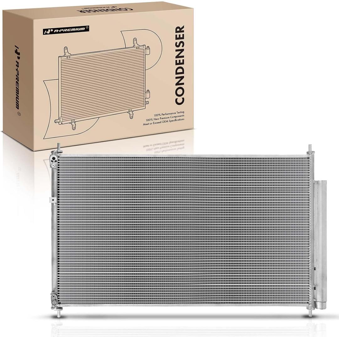 A-Premium Air Conditioning A/C Condenser Compatible with 2005-2010 Honda Odyssey V6 3.5L, Replace# 80110SHJA01