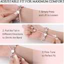 Compatible with Apple Watch Band Boho Beaded Woven Watchband Adjustable Nylon Braided Elastic Cord for Women iWatch Series 10/9/8/7/6/5/4/3/2/1 SE Ultra 49mm/46mm/45mm/44mm/42mm/41mm/40mm/38mm