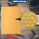 Bubble Mailer Envelopes, 25 Pack Kraft Padded Envelopes, Large Bubble Mailers 9.5x13.5 Inch, Self-Seal Shipping Envelope, Tear-Resistant Mailing Envelope Padded