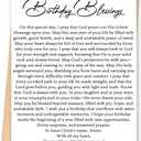 3 x Christian Birthday Cards for Women Men, DaySpring Religious Birthday Blessings Card