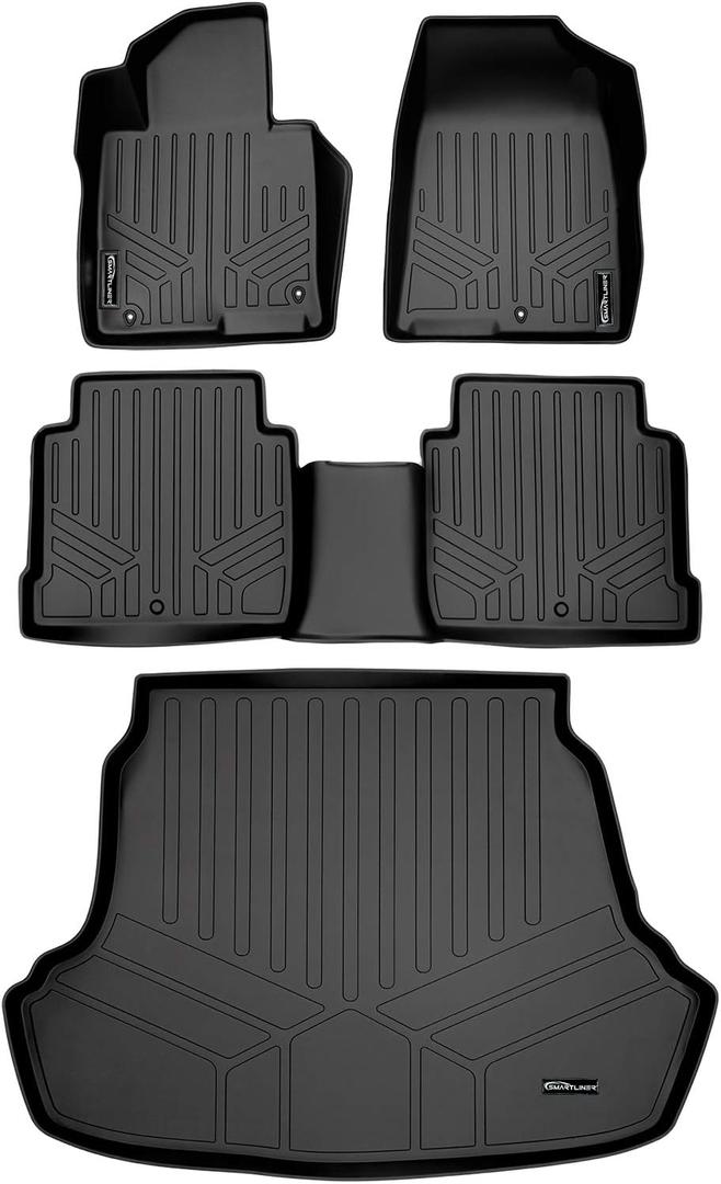 SMARTLINER Custom Floor Mats - Cargo Liner Set for 2016-2019 Hyundai Sonata