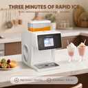 Stillstorm Shaved Ice Machine Snow Cone Maker No Ice NeededSnowflake Machine with RapidChill Technology, Auto-Clean SUS304, Adjustable Speed Snowflake Maker for Home, Party 