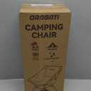 Lightweight Camping Chair, Portable Folding Chair for Camp, Backpacking, Beach, Hiking, Outdoors, Picnics, Black