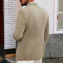 PJ PAUL JONES Mens Blazer Jackets Lightweight Casual Suits Stylish Sport Jacket for Men (Brown)