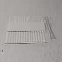 20 Packs Reusable Glass Straws Set, 8.5'' x 10mm Clear Drinking Straws for Smoothies, Shakes, Coffee, Juice, Sodas, Milk, Tea, Cocktails, Set of 8 Straight and 8 Bent with 4 Cleaning Brushes