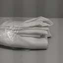 Joydeco Blackout Curtains 63 Inch Length, Living Room Curtain 2 Panels Set, Grommets Room Darkening Textured Thermal Drapes, Greyish White Blackout Curtains for Bedroom (42x63inch)