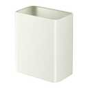 TIPGO Small Metal Trash Can, 2.1 Gallon Slim Trash Can for Bathroom, Wastebasket Garbage Bin for Bedroom, Office, Kitchen, Under Sink (Cream)
