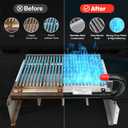 Part #010394F - Burner Tray with Burners - Direct Replacement for Pool Heater Model R406A, Fixes No Ignition, Weak Flame Issues - FOR NATURAL GAS ONLY (Propane conversion parts sold separately)