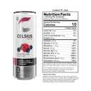 CELSIUS Sparkling Wild Berry, Sugar Free Energy Drink, 12 Fl Oz (Pack of 12) (EXP 09/01/27)