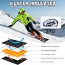Snow Gloves, Waterproof Warm Ski Gloves Thermal for Winter, Fit Both Men & Women, Gift for Parent Child