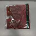 Uxcell Tissue Box Cover with Button Rectangle Tissue Box Holder PU Leather Facial Tissue Paper Dispenser for Tabletop Bathroom Bedroom Kitchen (Red, 8.7 x 4.7 x 3.1 Inch)