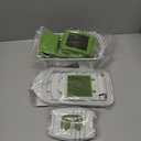 Mueller Pro-Series All-in-One, 12 Blade Mandoline Slicer for Kitchen, Food Chopper, Cucumber Slicer and Spiralizer, Cutter, Dicer, Grater, Gifts for Mom, Kitchen Essentials, White Sand/Green