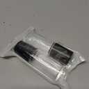 2 Pcs Black Clear Empty Glass Essential Oil Roller Bottles Vials Containers Refillable Roll-on Bottles with Funnel 30ML Refillable Cosmetic Containers Roller Accessories, (ZS284)