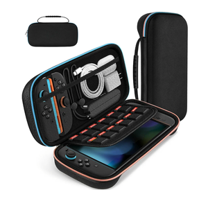 ivoler Carrying Case for Nintendo Switch 2 Model(2025), Portable Hard Shell Pouch Carrying Travel Game Bag for Nintendo Switch 2 Accessories Holds 12 Game Cartridge (Black), 2pack