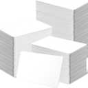100 Pack - ZSZ Blank PVC Cards Without Scratches, CR80 30 Mil Plastic Cards for Photo ID Badge Printers