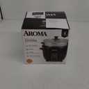 Aroma Housewares ARC-363-1NGB 3 Uncooked/6 Cups Cooked Rice Cooker, Steamer, Multicooker, 2-6 cups, Black